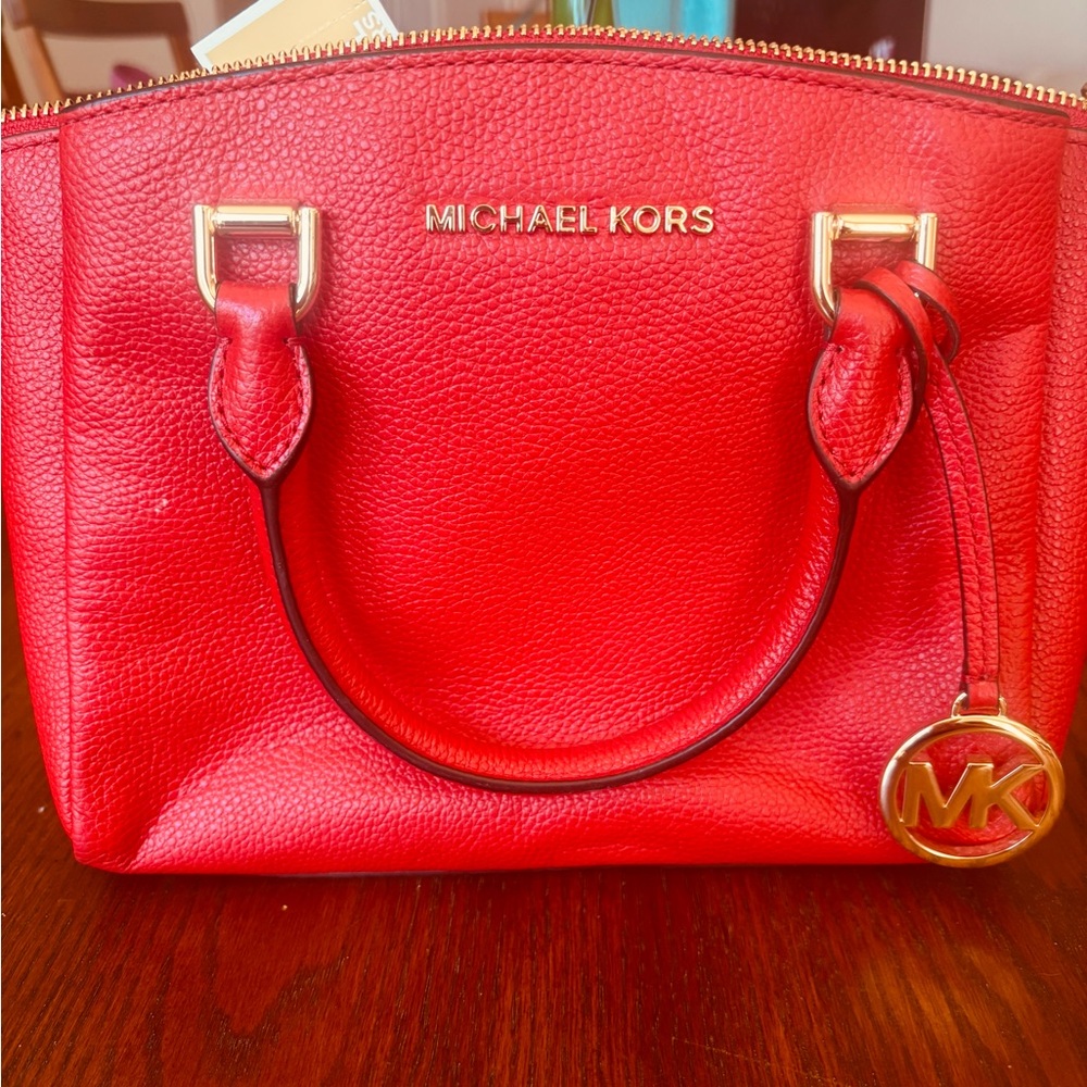 Michael Kors Cherry Red Satchel or crossbody